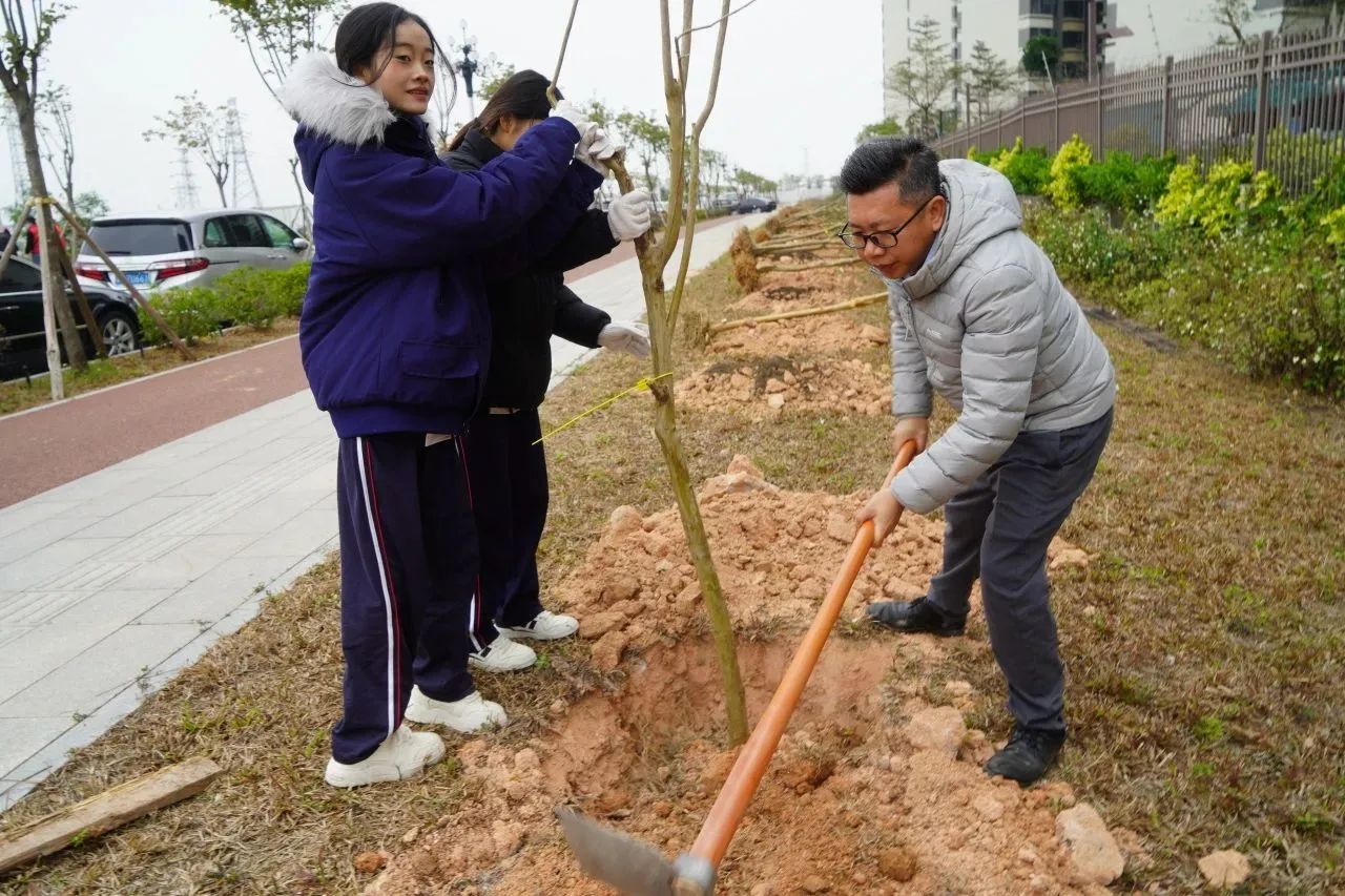 培养生态意识，传承绿色文化‖珠海新盈学校植树活动