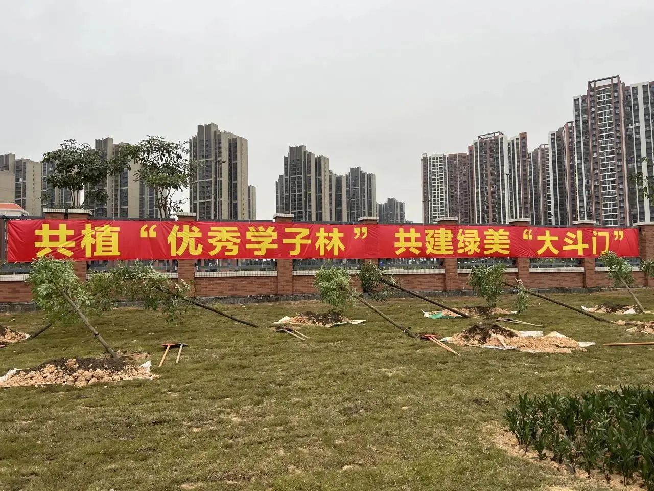 培养生态意识，传承绿色文化‖珠海新盈学校植树活动