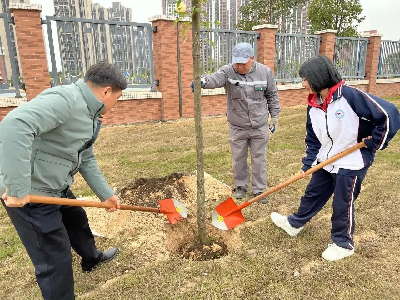 培养生态意识，传承绿色文化‖珠海新盈学校植树活动