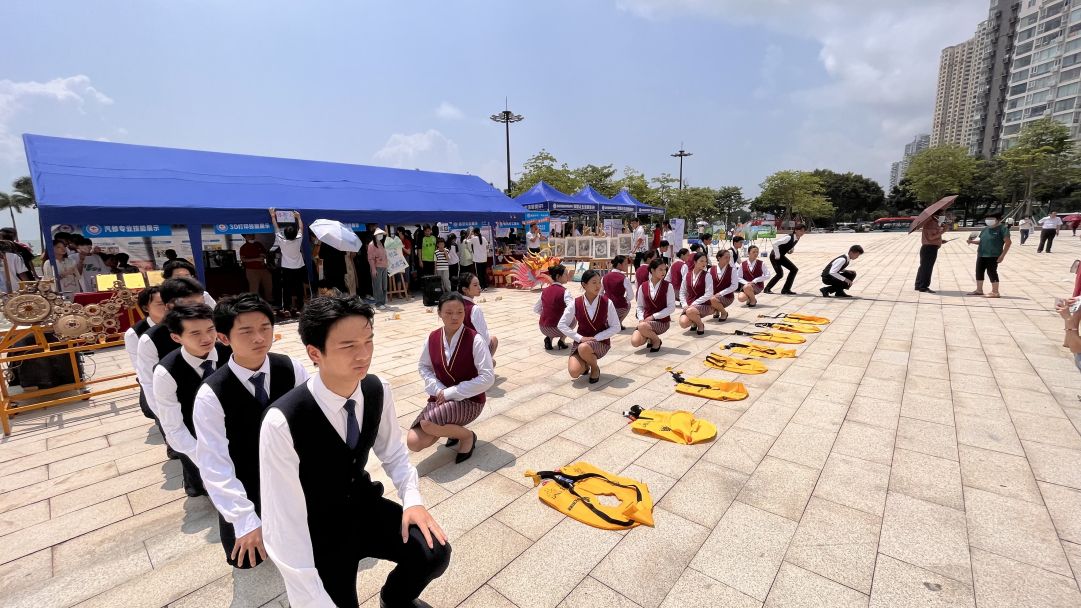 技能：让生活更美好 | 新盈学校亮相珠海市职业教育活动周展览，现场收获无数好评